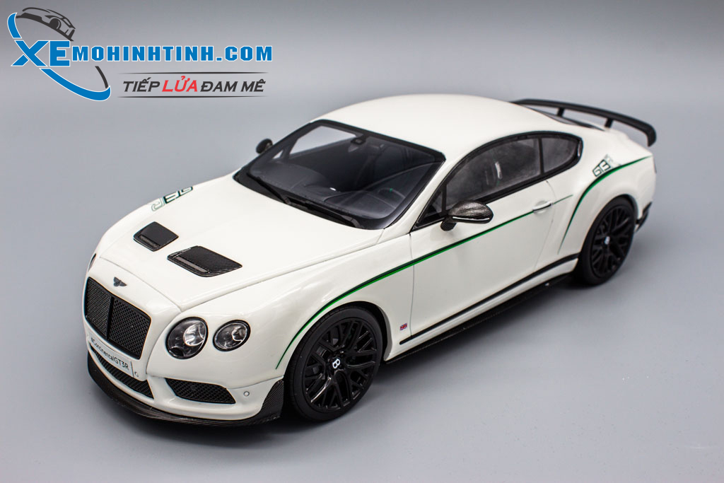1/18 Bentley Continental GT3-R ホワイト Xe Mô Hình Bentley