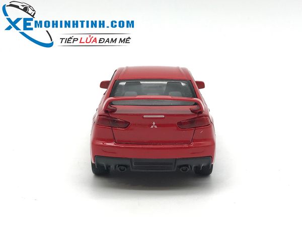 HỘP XE MÔ HÌNH Mitsubishi Lancer Evolution WELLY 1:36 (Đỏ)