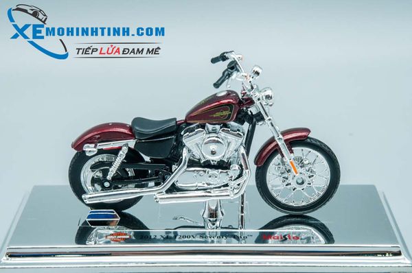 XE MÔ HÌNH HARLEY DAVIDSON 2012 XL 1200V Seventy-Two 1:18 MAISTO (ĐỎ)