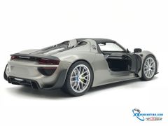 Porsche 918 Spyder mui cứng Welly 1:18 (Xám)