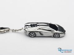 1:87 LAMBORGHINI AVENTADOR LP700-4 KEYCHAIN *Polished Aluminum*