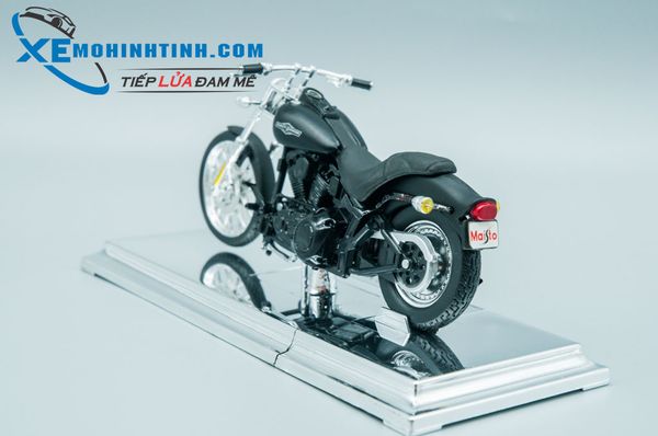 XE MÔ HÌNH HARLEY DAVIDSON 2008 FXSTB Night Traink 1:18 MAISTO (ĐEN)