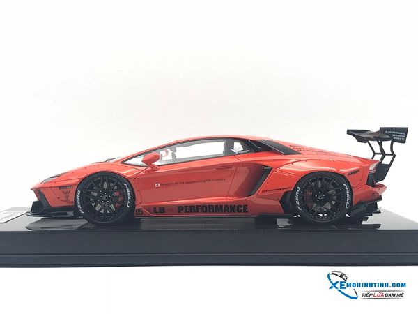 LB1864(O-C) MH LB WALKS LAMBORGHINI AVENTADOR LP700-4 (ORANGE-CARBON)