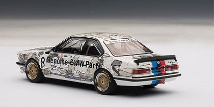 Xe Mô Hình BMW 635CSi Group A Racing 1984 #8 1:43 Autoart ( Trắng )