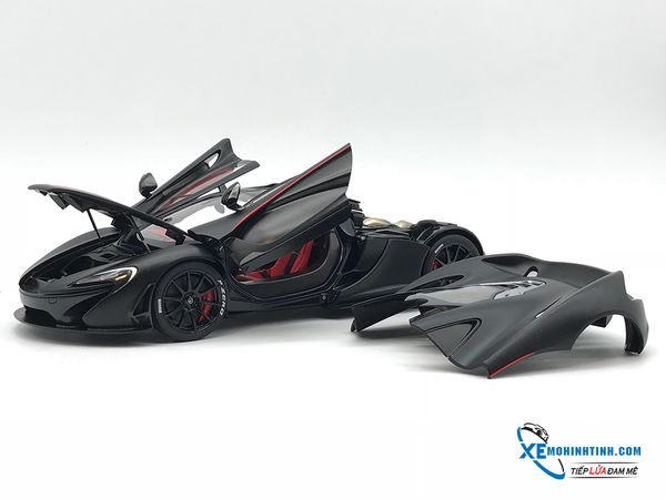 MH MCLAREN P1 1:18 AUTOART (MATT BLACK W: RED ACCENTS)