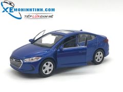 HỘP XE MÔ HÌNH Hyundai Elantra WELLY 1:36 (Xanh)