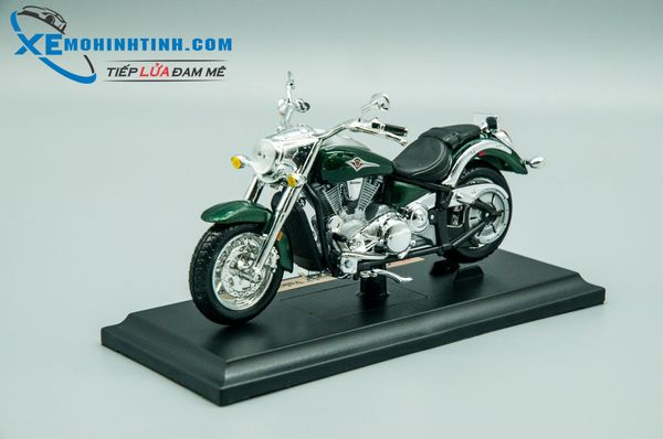 Xe Mô Hình Kawasaki Vulcan 2000 1:18 Maisto (Xanh Lá)