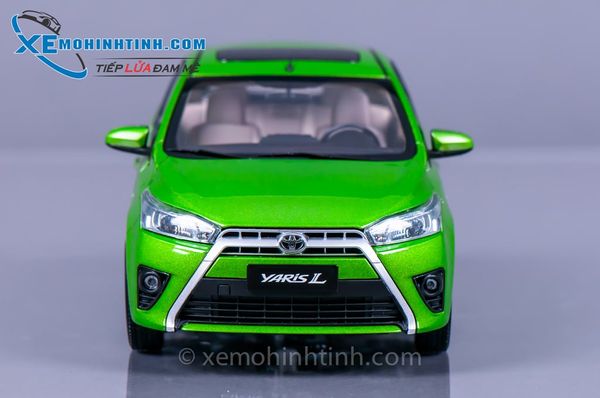 Xe Mô Hình Toyota Yaris 1:18 Paudi (Xanh Lá)