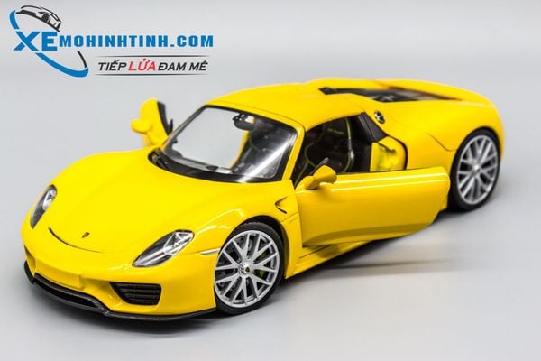 Xe Mô Hình Porsche 918 1:24 Welly ( Vàng )