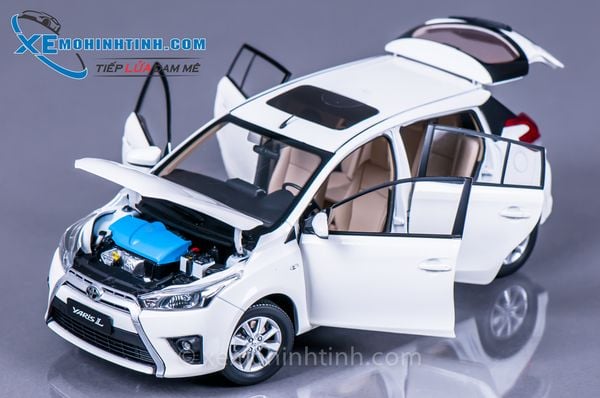 Xe Mô Hình Toyota Yaris 1:18 Paudi (Trắng)