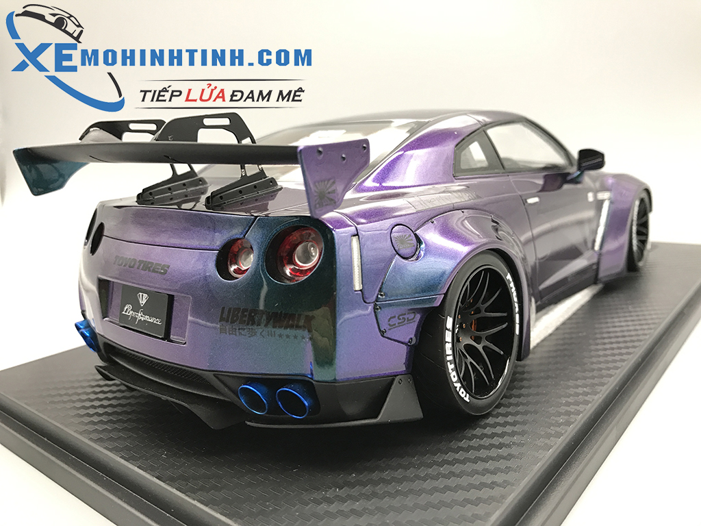 Mô Hình Xe Nissan GTR 124 Màu Trắng
