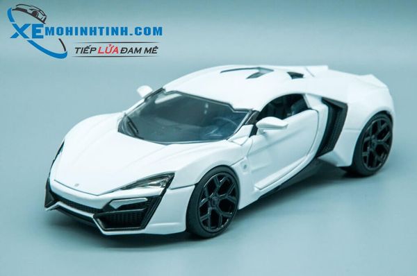 Xe Mô Hình Lykan Hypersport 1:24 Jada Toys (Trắng)