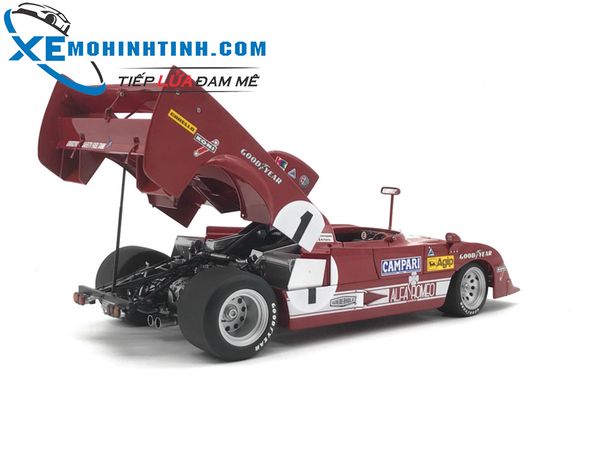 Alfa Romeo 33 TT 12 1000KM Nurburgring Winner 1975 Merzario:Lafitte #1 Autoart 1:18 (Đỏ)