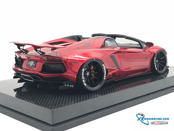 Xe mô hình lamborghini Aventador Roadster LB 1:18 ( Đỏ )