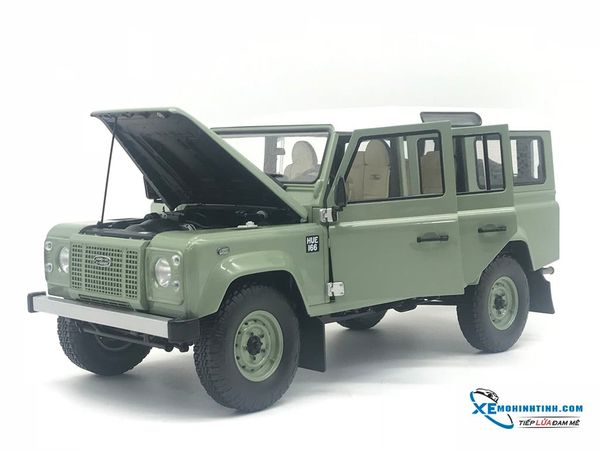 Xe Mô Hình Land Rover Defender 110 1:18 Almost Real ( Xanh 4 cửa )