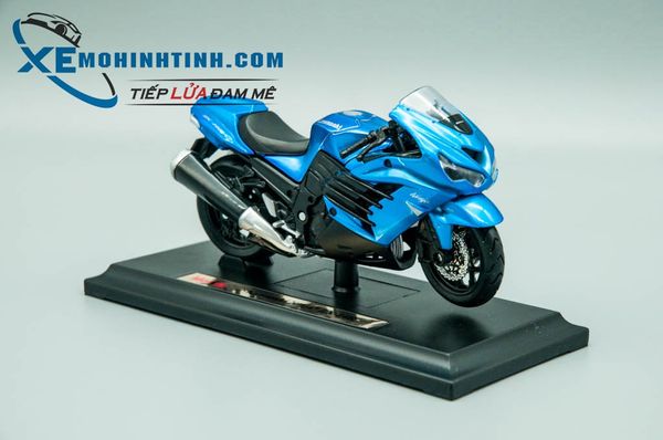 XE MÔ HÌNH KAWASAKI NINJA ZX-14 1:18 MAISTO (XANH DƯƠNG)