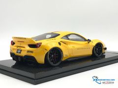 J01-04 MH 1:18 JEC FERRARI 488 LB WALKS (YELLOW) - CARBON