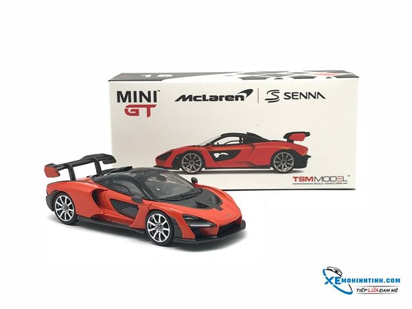 Xe mô hình McLaren Senna Mira 1:64 Mini GT & TSM ( Cam )
