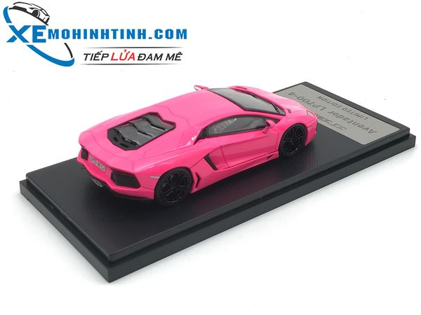 Xe Mô Hình Lamborghini Aventador 1:43 Gtautos (Hồng)