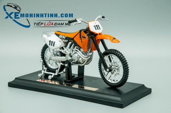 XE MÔ HÌNH KTM 520SX 1:18 MAISTO (CAM)