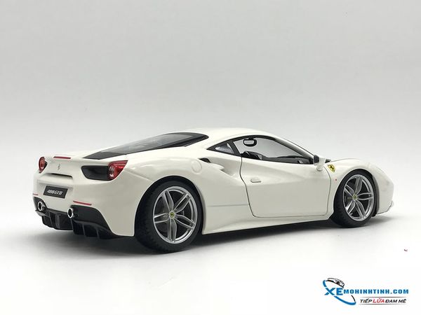 18-16008 MH BBURAGO FERRARI 488 GTB 1:18 (TRẮNG)