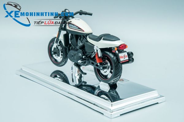 XE MÔ HÌNH HARLEY DAVIDSON 2011 XR 1200X 1:18 MAISTO (TRẮNG ĐEN)