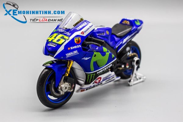 XE MÔ HÌNH YAMAHA NO 46 FACTORY TEAM 2016 1:18 MAISTO (XANH)