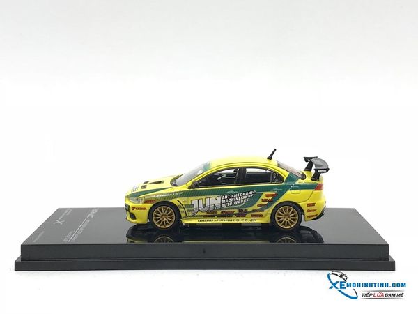 T64-004-JUN MH 1:64 TARMAC WORKS MITSUBISHI EVO X TOURING CAR TUNED NY JUN