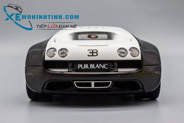 Xe Mô Hình Bugatti Veyron Super Sport Pur Blanc Edition 1:18 Autoart ( Trắng Đen )