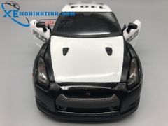 XE MÔ HÌNH NISSAN GT-R(R35) POLICE 2009 1:24 MAISTO (TRẮNG)