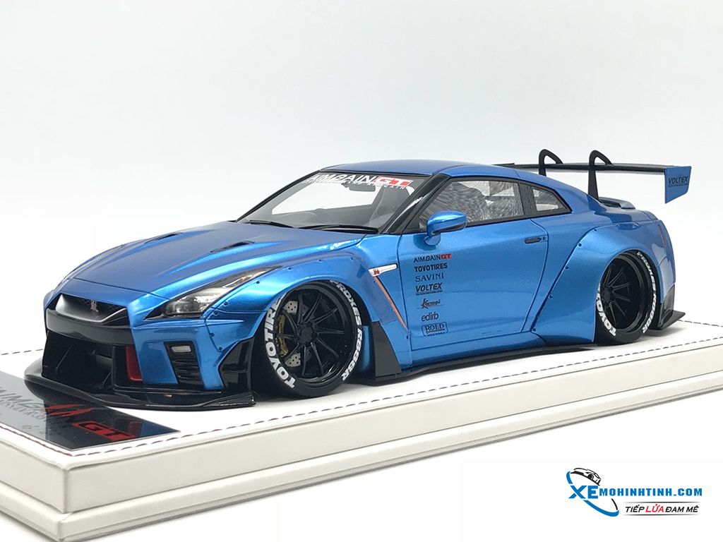 Nissan GTR R35 2017 AIM 118 (Xanh) Shop Xe Mô Hình Tĩnh