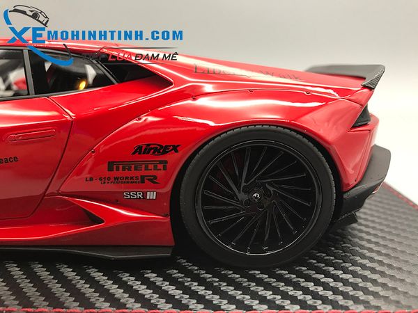 XE MÔ HÌNH LAMBORGHINI HURACAN LIBERTY WALK 1:18 GSMODEL (ĐỎ)