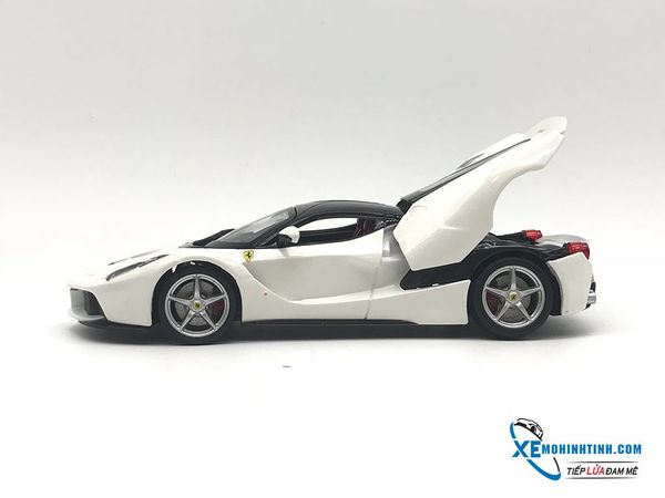 XE MÔ HÌNH FERRARI LAFERRARI 1:24 BBURAGO (TRẮNG)