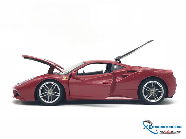 XE MÔ HÌNH FERRARI 488 GTB 1:18 BBURAGO (ĐỎ)