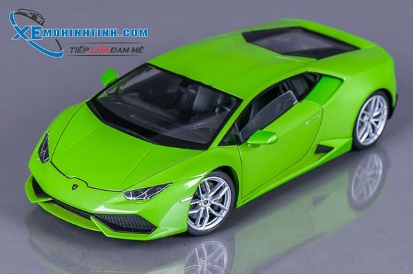 XE MÔ HÌNH LAMBORGHINI HURACAN 1:18 WELLY-NEX (XANH LÁ)