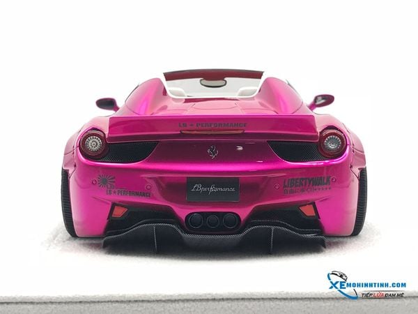 Ferrari 458 LB Roadster Liberty Walk 1:18 (Hồng)