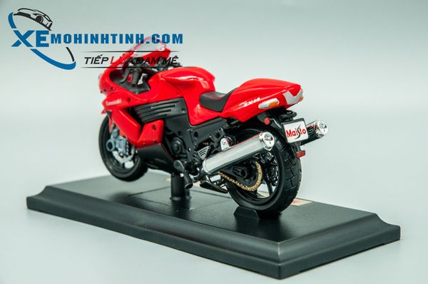 XE MÔ HÌNH KAWASAKI NINJA ZX-14R 1:18 MAISTO (ĐỎ)