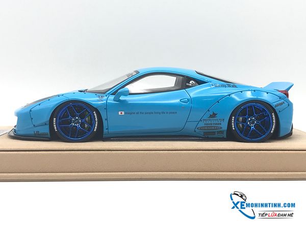 Ferrari 458 Liberty Walk 1:18 (Xanh)