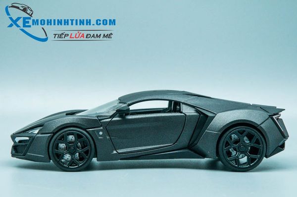 XE MÔ HÌNH LYKAN HYPERSPORT 1:24 JADA TOYS (ĐEN NHÁM)