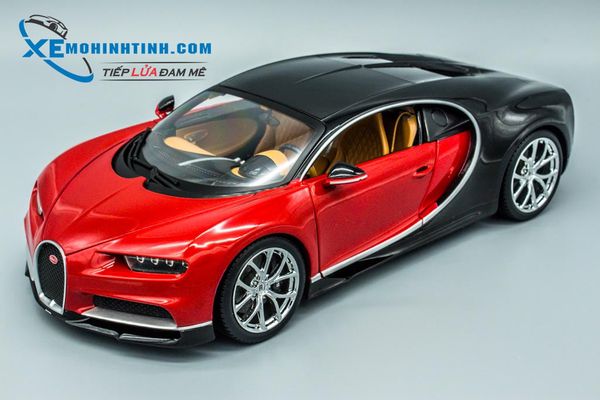 XE MÔ HÌNH BUGATTI CHIRON 1:18 BBURAGO (ĐỎ)