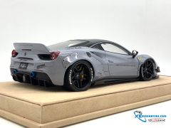 Xe mô hình Ferrari 488 Liberty Walks 1/18 ( Xám Tro )