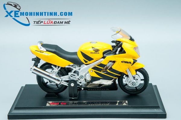 XE MÔ HÌNH HONDA CBR600 F4 1:18 MAISTO (VÀNG)