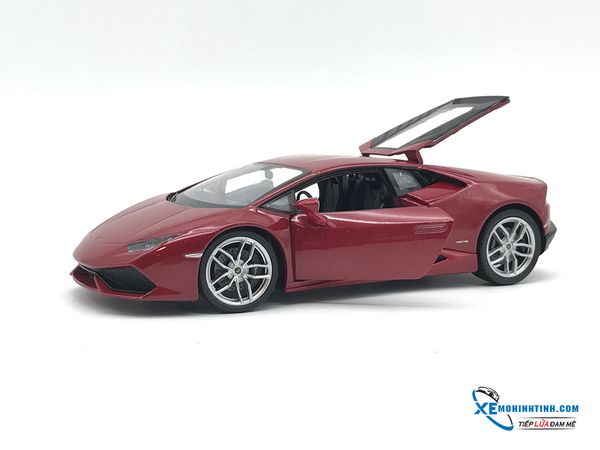 XE MÔ HÌNH LAMBORGHINI HURACAN 1:24 WELLY (ĐỎ)