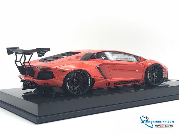 LB1864(O-C) MH LB WALKS LAMBORGHINI AVENTADOR LP700-4 (ORANGE-CARBON)