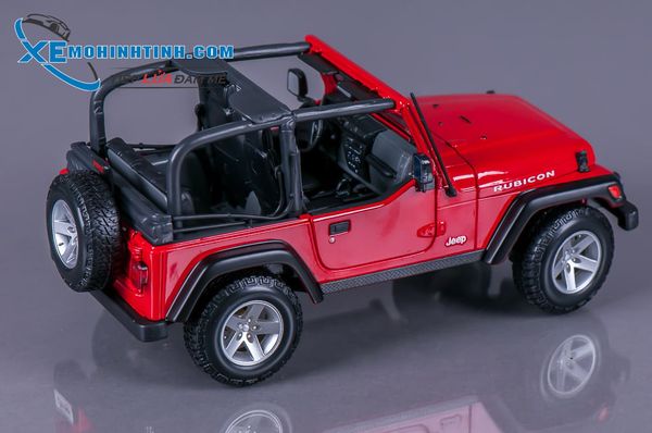 Xe Mô Hình Jeep Wrangler Rubicon 1:18 Maisto (Đỏ)