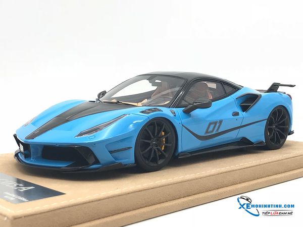 Ferrari 488 4XX Siracusa Mansory JUC 1:18 (Xanh)