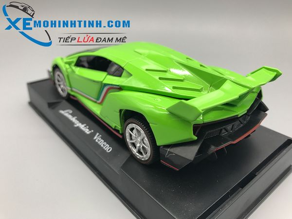 XE MÔ HÌNH LAMBORGHINI VENENO 1:32 DOUBLE HORSES (XANH)