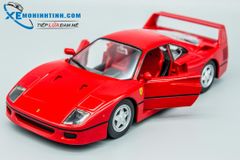 XE MÔ HÌNH FERRARI F40 1:24 BBURAGO (ĐỎ)