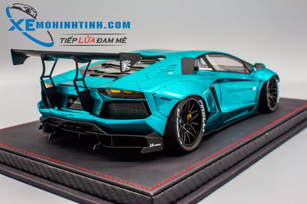Xe Mô Hình Lamborghini Aventador Lb 1:18 Resin (Xanh)