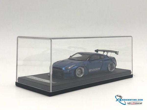 MH IGNITION MODEL 1:43 NISSAN GTR-R35 PANDEM ( BLUE METALLIC )